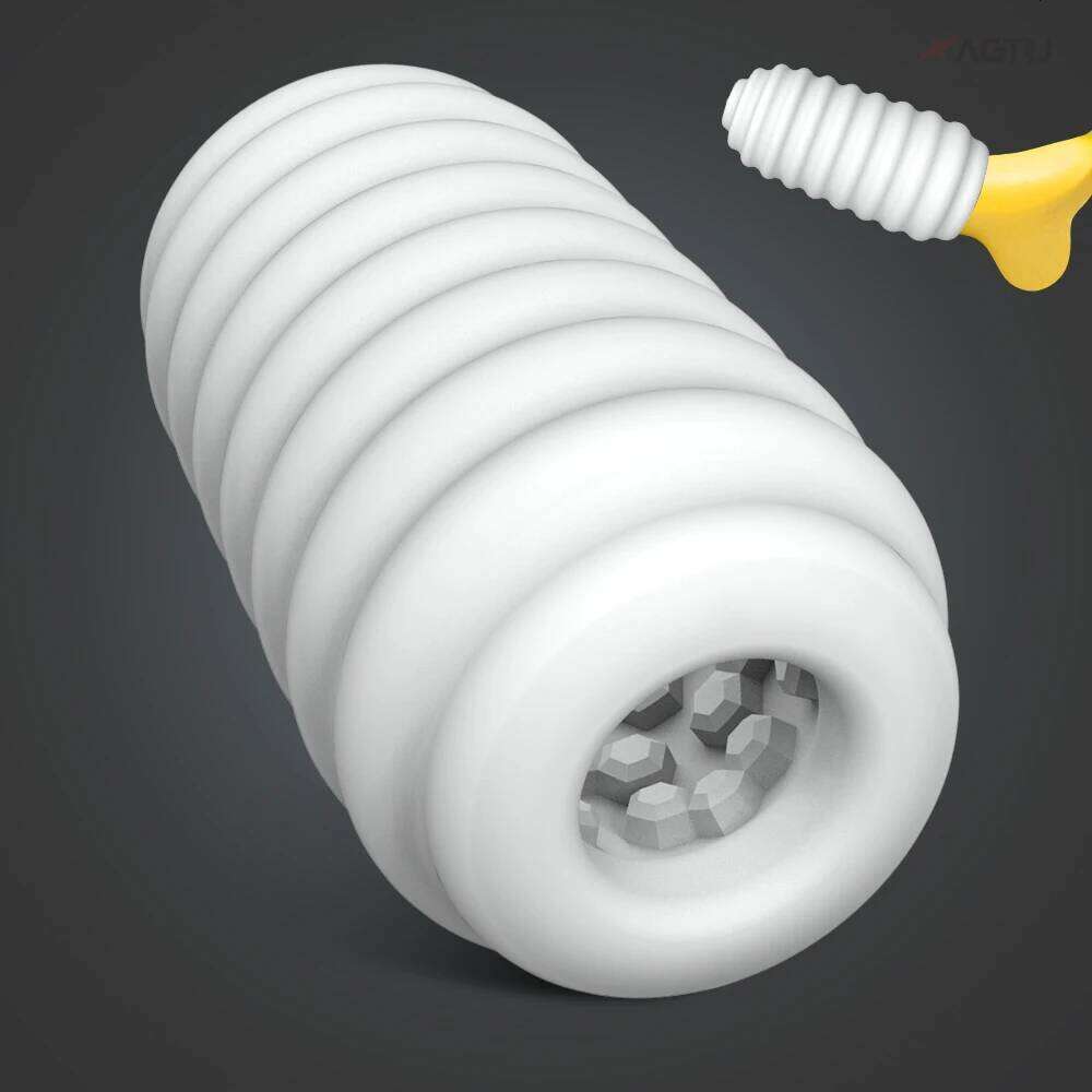 Male Masturbation Manual Airplane Cup for Men Soft Silicone Realistic Vaginal Oral Blowjob Penis Massager Sex Toy Adult Goods 18 W260305