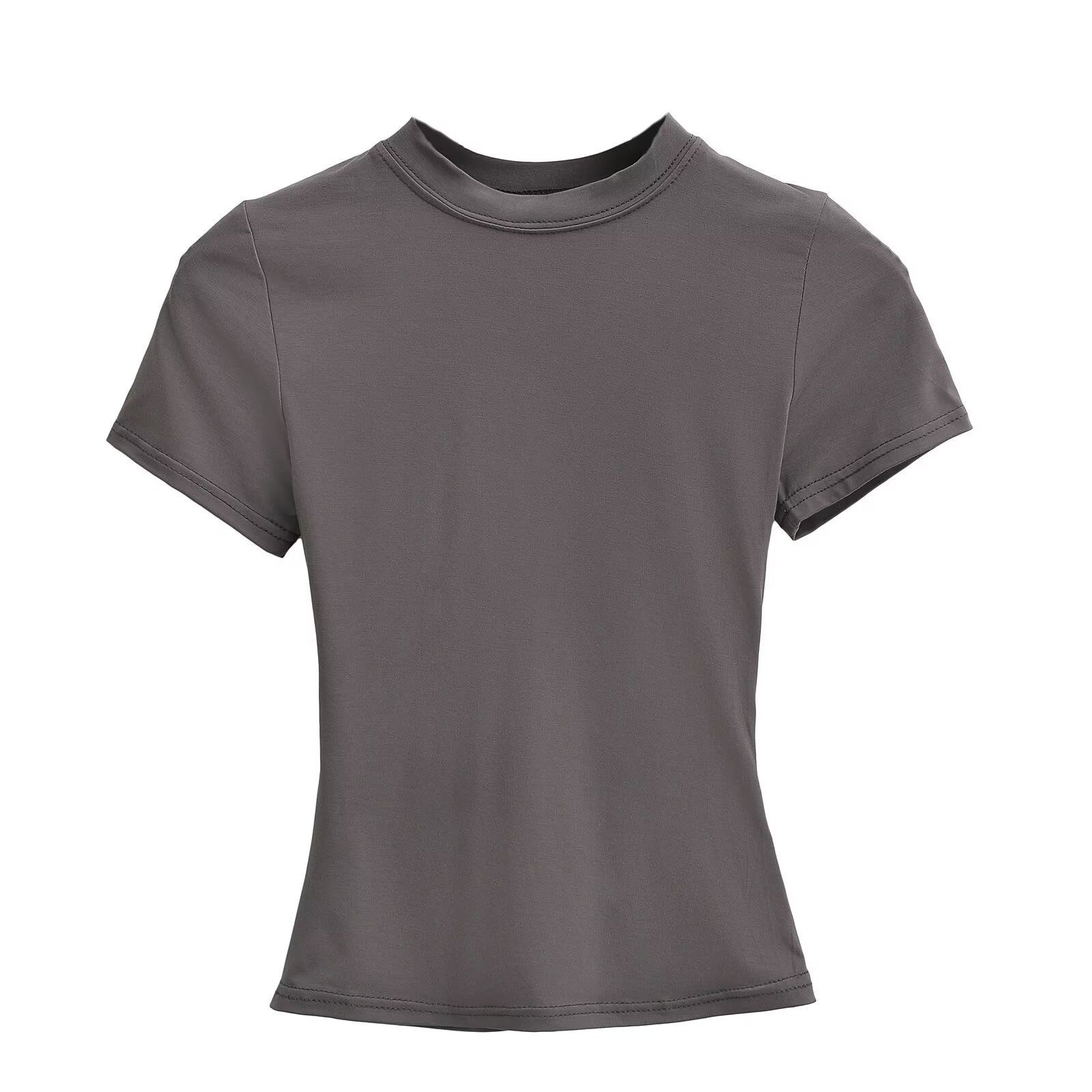 Women's T-Shirt 2026 New High Quality Casual T shirt Sexy Slim Short Sleeves Fashion Trend Solid Women Clothing y2k Tops