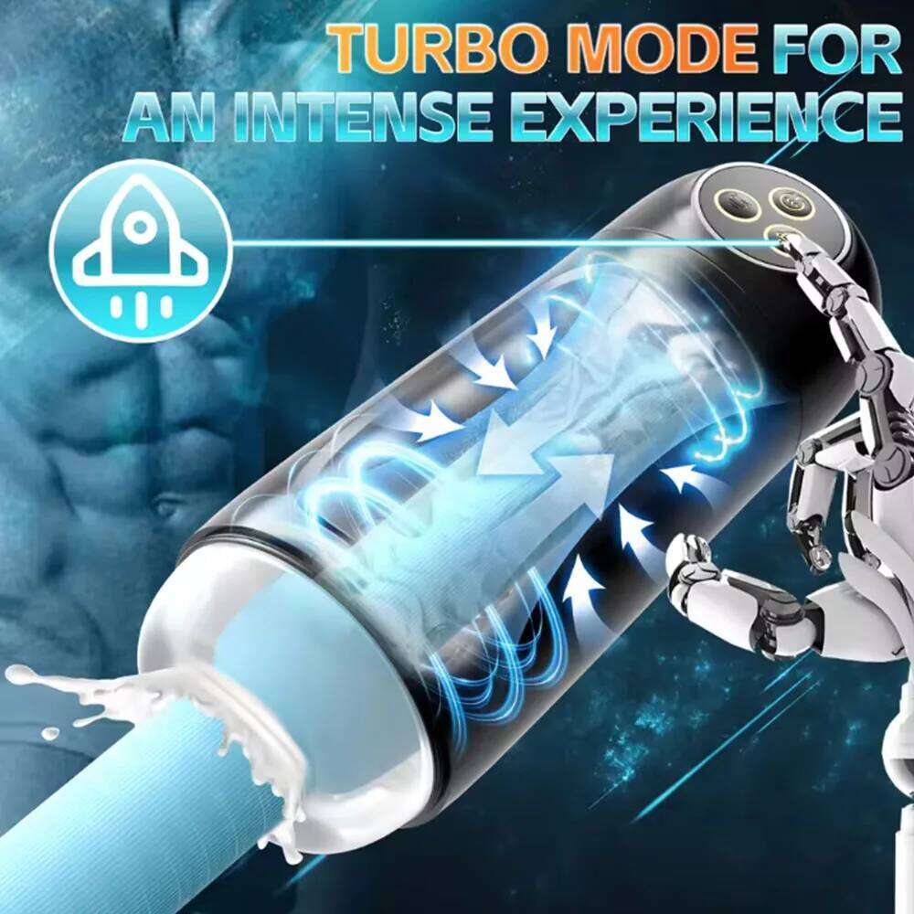 Automatic Sucking Male Masturbator Vibration Blowjob Machine Masturbation Cup With 10 Suction& Vibrating Modes Sex Toys for Men W260305
