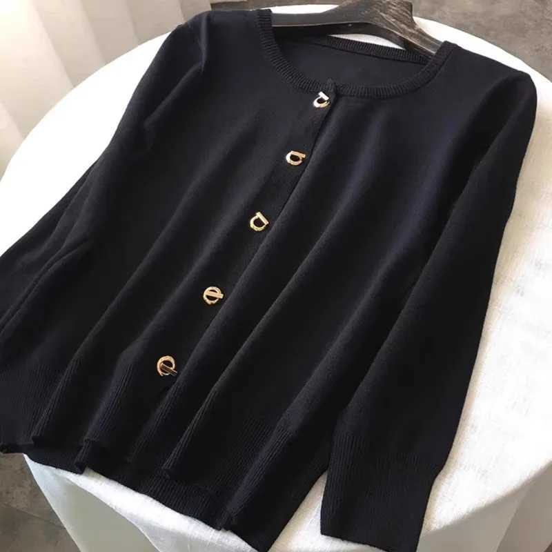 Knitted Sweater Women Cardigans New Long Sleeve O-Neck White Knit Sweater Cardigan Women Tops Knitwears Sueters De Mujer Q1089 M260306