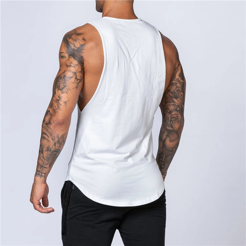 Mens Gym Clothing Summer Fitness Cotton Tank Top Men Jogging Bodybuilding Sleeveless Shirt Breathable O-Neck Casual Muscle Vest 260306