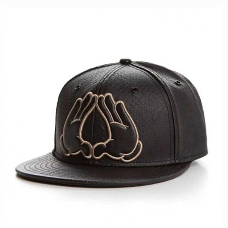 FEI M Fashion Flatbush Cap Brooklyn Black Leather Adult Outdoor Casual Sun Baseball Cap Boy Girl Travel Hip Hop Snapback Hat S260306