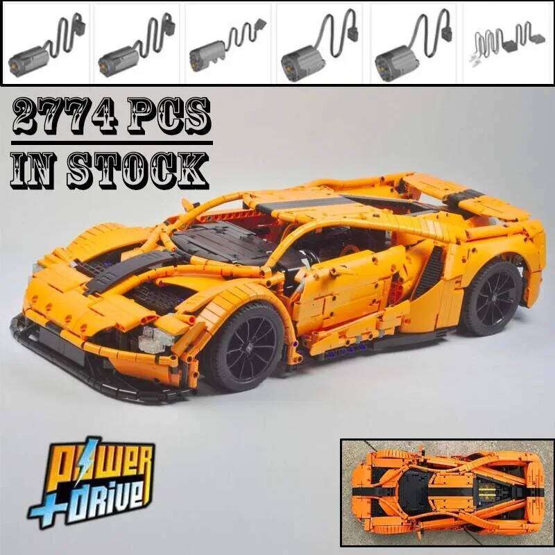 MOC Technical GT Sport MOC-10792 Super Racing Car Remote Control Power Model Building Blocks Bricks Toys Boys Birthday Gifts Z260305