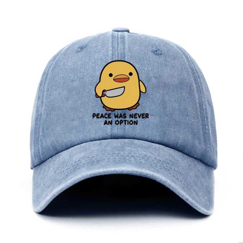 Yellow Duck Letter Printed Baseball Hat for Men and Women Adjustable for Travel Sunscreen LightweightBreathable Comfortable S260306