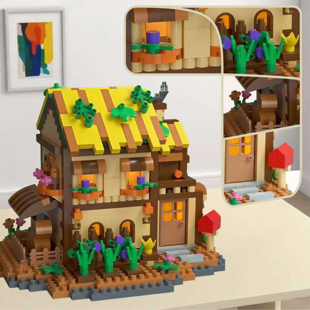 Outdoor-Themed Treehouse Building Blocks - Educational STEM Toy for Garden Landscape Design Lovers Z260305