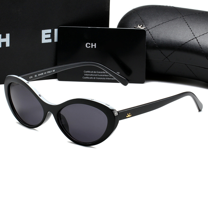 Designer Sunglasses Women Protective Classic CC Oversize Eyeglasses Square Frame Outdoor Beach Sun Glasses For Man Woman