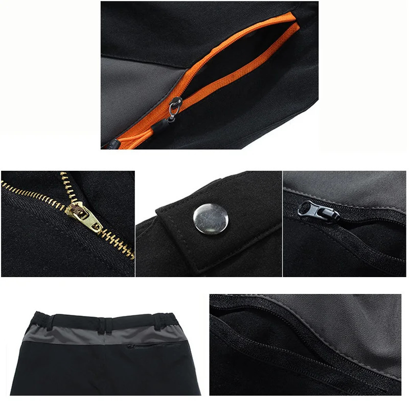 TRVLWEGO Men Hiking Camping Pants Wear-Resistant Quick Dry Anti-UV Pant Waterproof Elastic 5XL Climbing Trekking Summer Trousers 260304