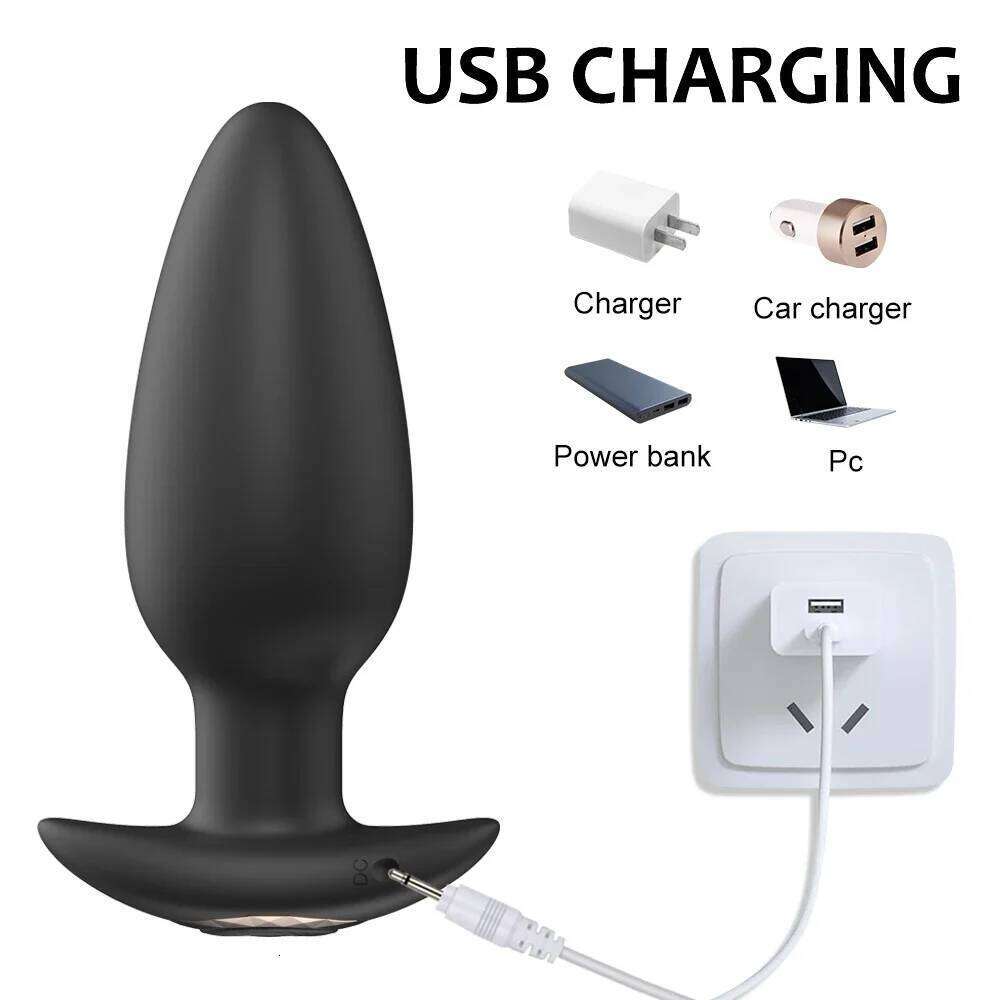 Remote Control Vibrating Anal Butt Plug - Prostate Massager & Clitoral Stimulator, Wireless Sex Toy for Women, Men, Gay Adults W260305