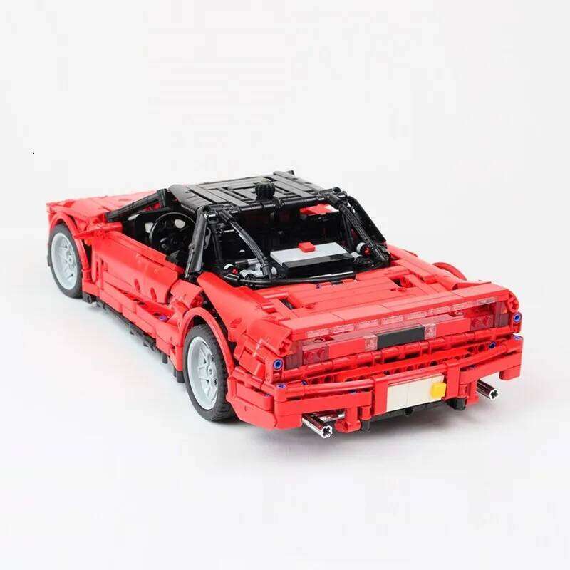 New 90' NSX type 1 red Supercar Racing Car Vehicle Sport Model Building Blocks Bricks Kid Educational Toy Birthdays Gifts Z260305