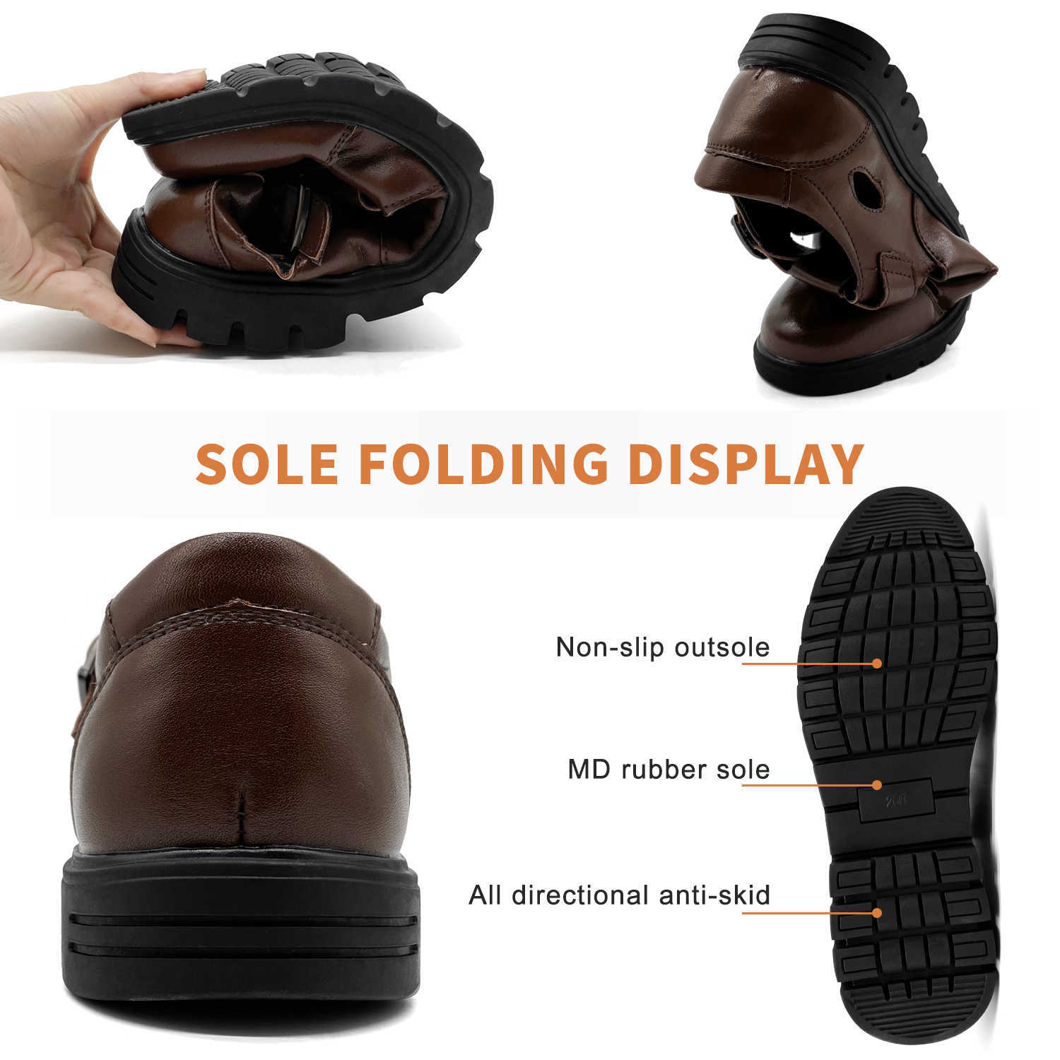 New 2026 Openwork Design Mens Sandals Luxury Leather Breathable Men Shoes High Quality Summer Sandal Soft Outdoor Slippers 5551