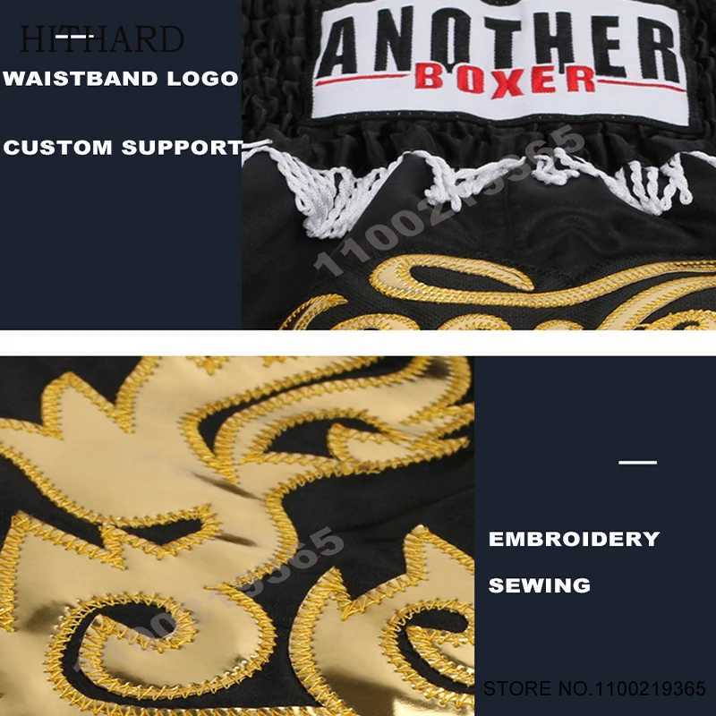 Thai Boxing Shorts Men Women Kids Muay Thai Shorts Stylish Martial Arts MMA Training Clothing Gym Kickboxing Cage Fighting Pants X260306