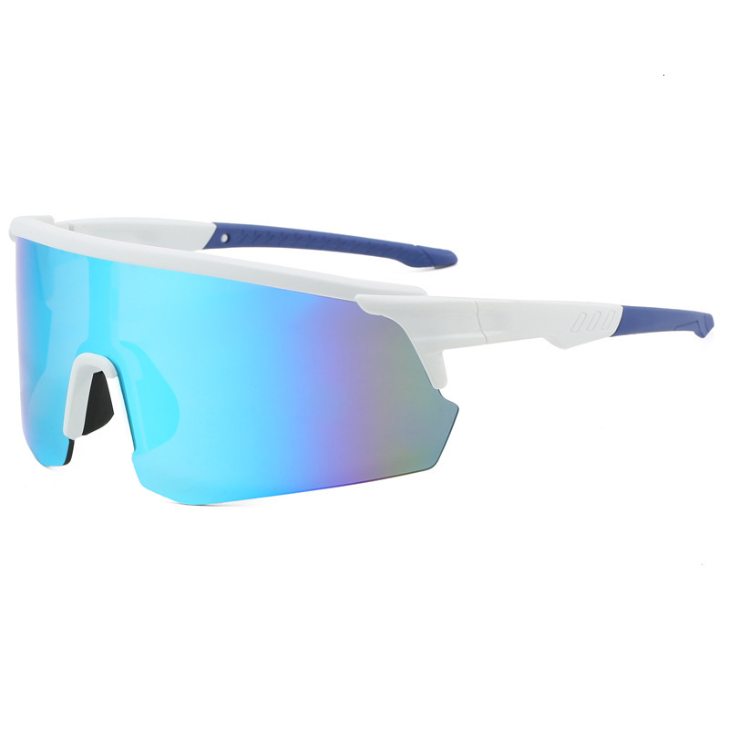 New Cross Border Designer Sunglasses Half Frame Bicycle Glasses Outdoor Bicycle Sunglasses Outdoor Sports Color Sunglasses Mountain Bike Windproof Gog