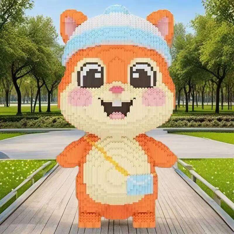 8136 Pieces Squirrel Animal Building Block Model Room Decoration Birthday/Halloween/Valentine's Day/Christmas/Christmas Holiday Z260305