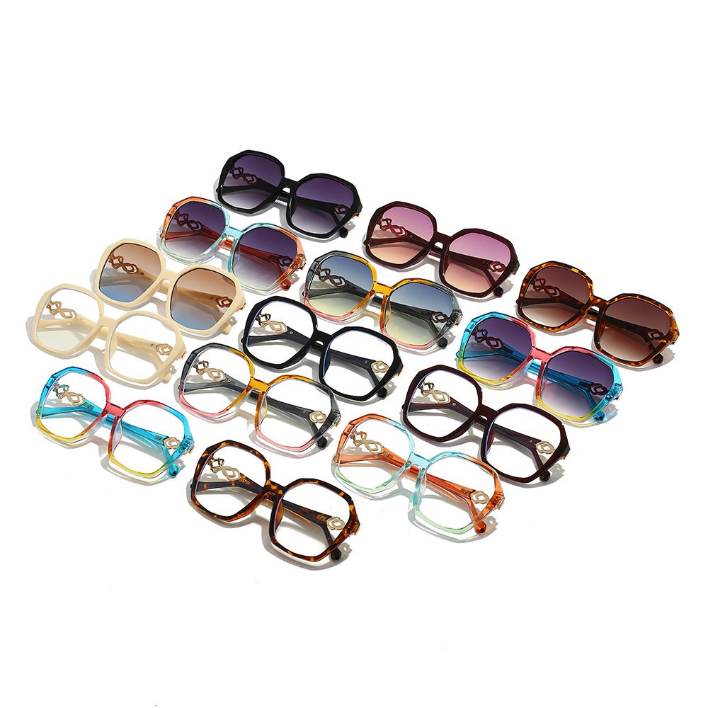 Cool Glasses Square Large Frame Women's Fashion Trendy High-End Sunglasses Trend