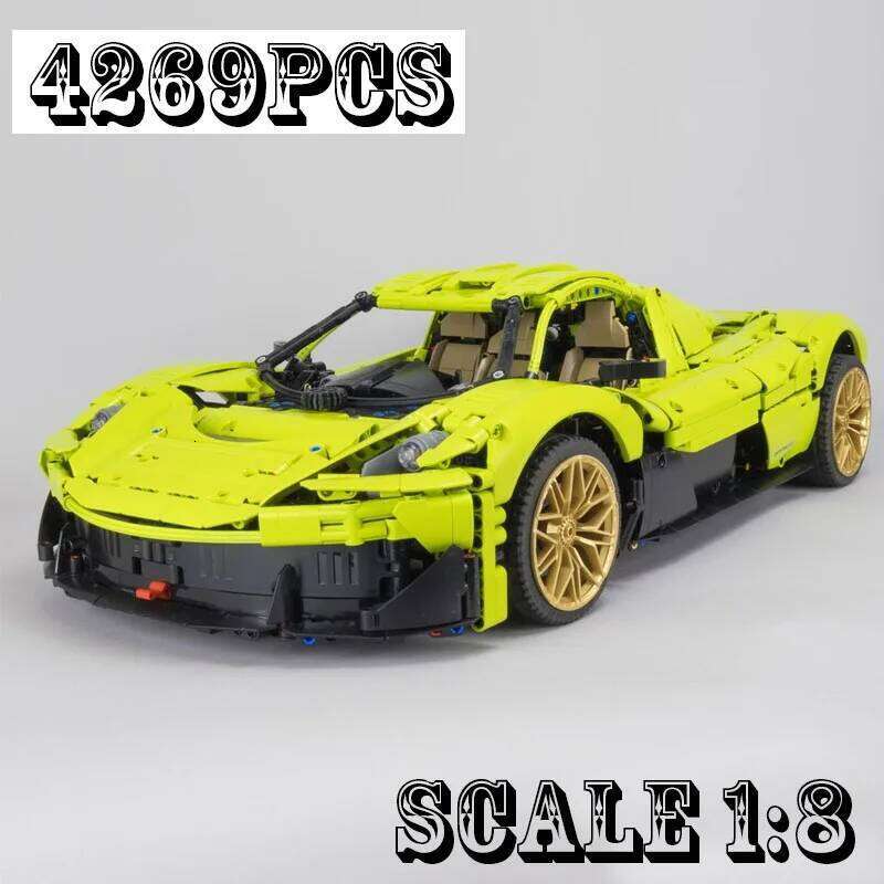 New MOC Hyperpilote Scale1:8 Supercar Racing Car Vehicle Sport Model Technical Building Blocks Brick Children Toy Birthday Gifts Z260306
