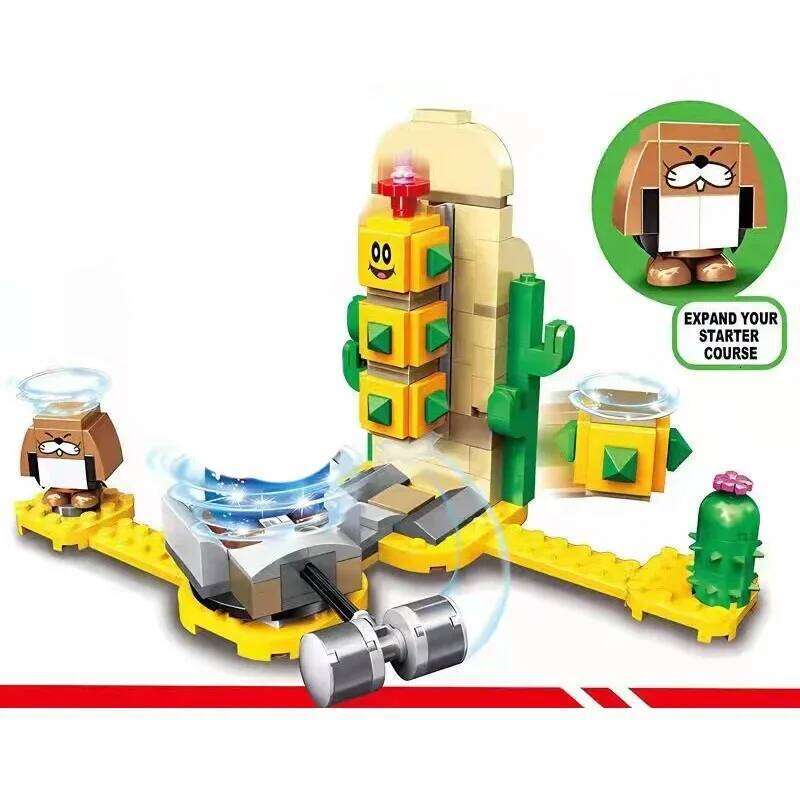 Compatible with Brothers Building Blocks Adventure Game Series Super Desert Key Thorn Ball Expansion Level 71363 Toy Z260306