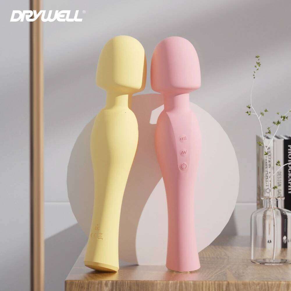 DRYWELL 20 Speeds Powerful Magic Wand Sex For Women Female Vibrator Clitoris Stimulator Silent Couple Toys for Adults 18 W260305