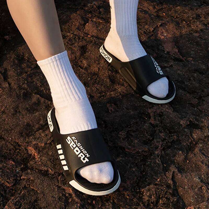 Men Women Outdoor Soft EVA Slippers Thick Bottom Couple Summer Home Sandal Anti-Slip Indoor Casual Bathroom Shower Flip Flops
