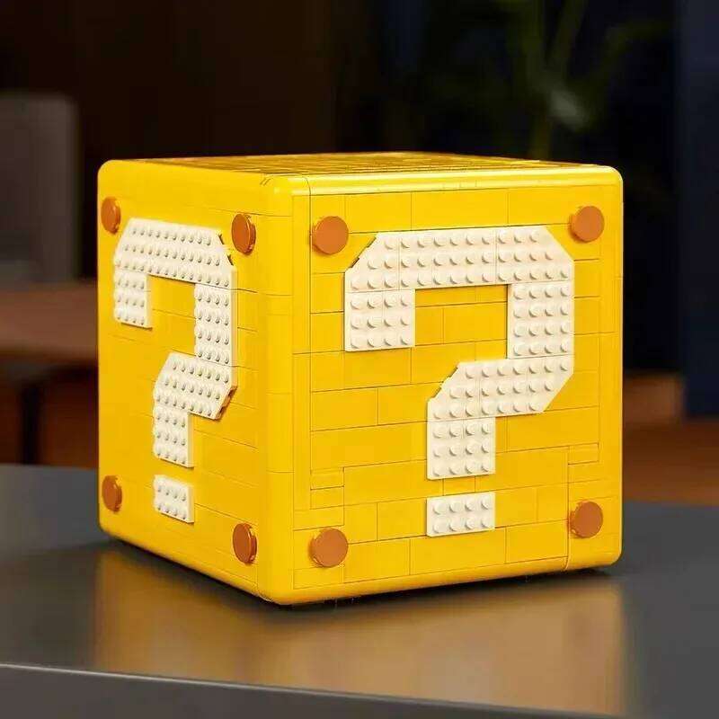You Super Bros. Marioed series building 64 question mark blocks MOC game holiday gift for children assembly toys Z260306