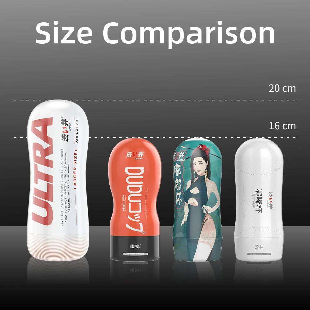 DRY WELL Real Vagina Masturbation Cup Vacuum Oral Pocket Pussy Anal Sex Mens Masturbator Adult Products Blowjob Sucking W260305