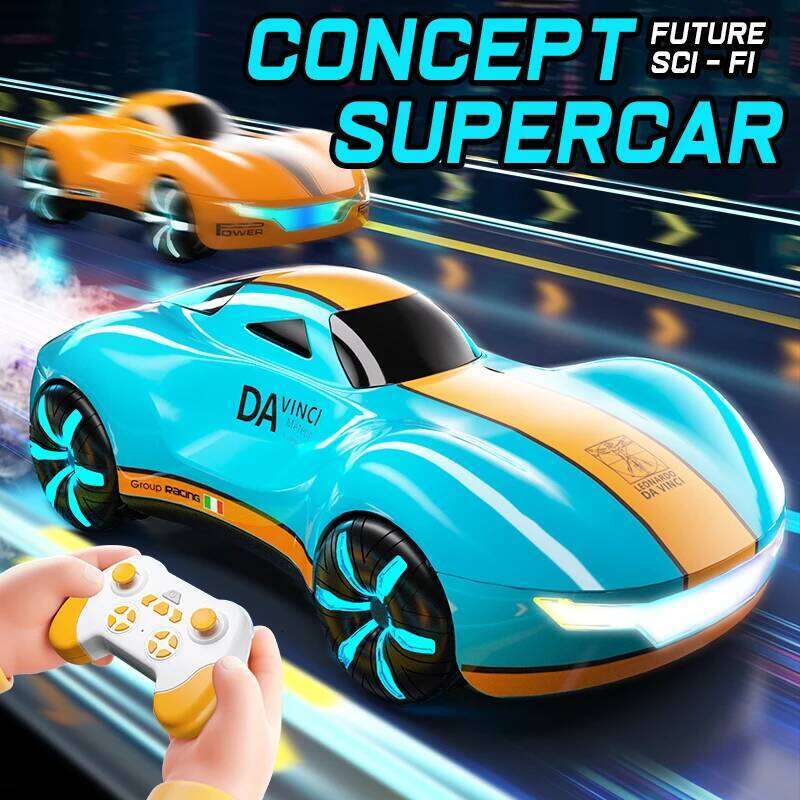 Drift Stunt Car with Light Spray & Sound, 2.4GHz Hobby RC Cars Toy Kids, 360 Rotate, Birthday Gifts for Boys Girls 4-12 C260305