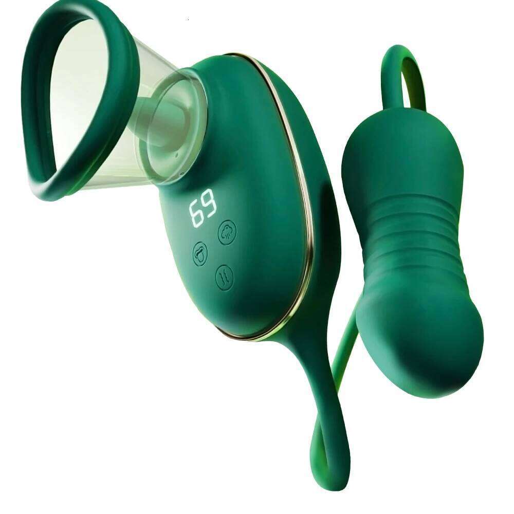 Adult Sex Toy 3-in-1 Licking Vibrator 3 Suction Modes Clitoral Stimulation Extendable Thrusting Masturbator Suitable for Women W260305