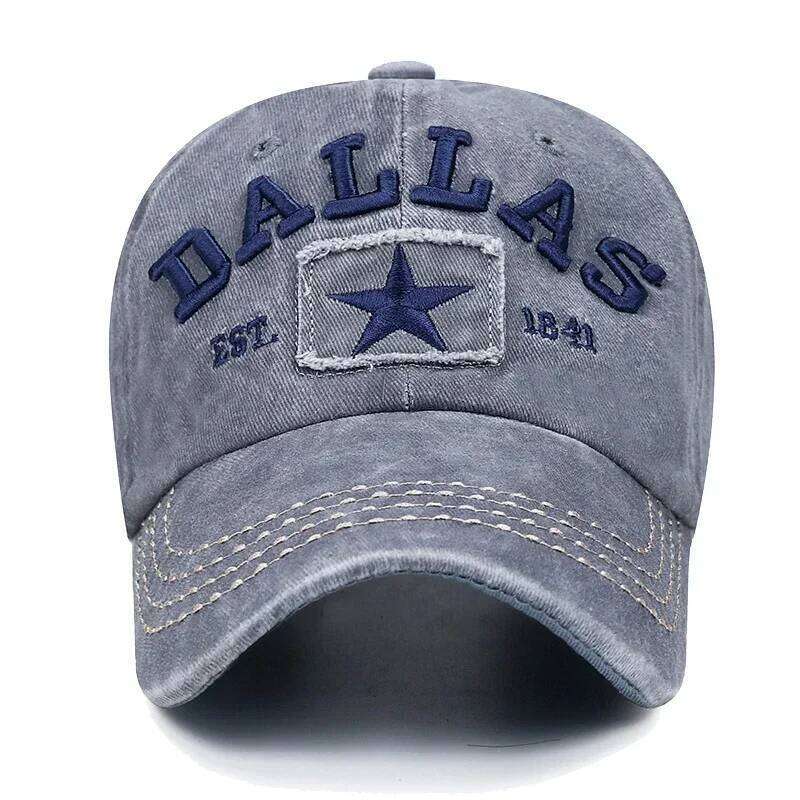 4 Colors Unisex DALLAS 3D Embroidered Baseball Cap Snapback caps Sun Dad hats Y260304