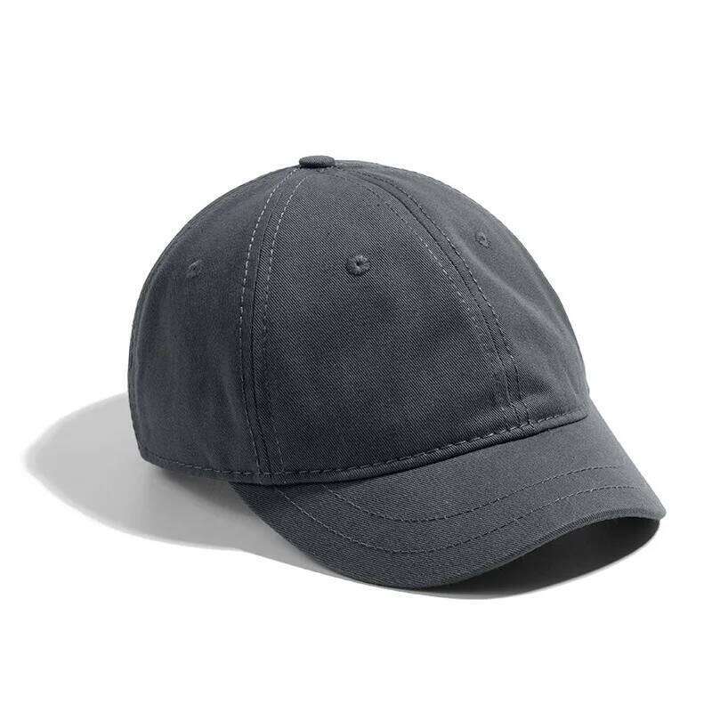 Adjustable Baseball Cap for Men and Women, Short Brim, 100% Cotton, Daily Sports, Large Hats, K-pop Y260304