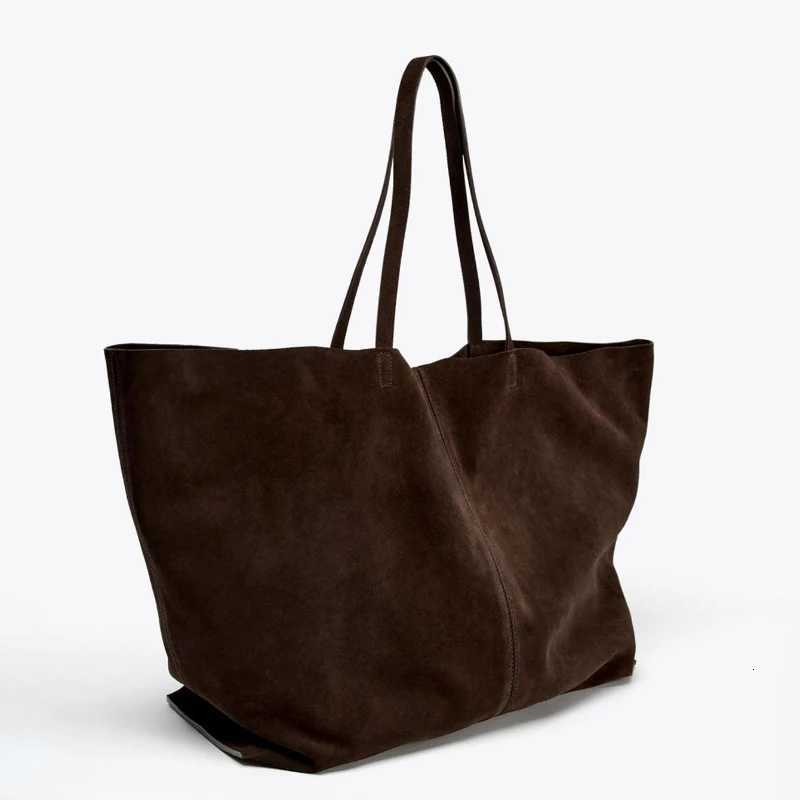 New Autumn Winter Tote Bag Womens Fashion Handbag Designer Cowhide Frosted Large Capacity Shoulder Bag H260306