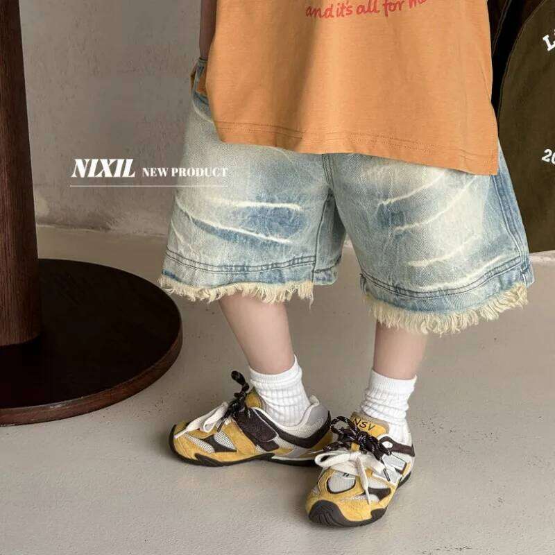 Children's sports spring summer 2026 retro style single mesh breathable casual boys girls soft soled panel shoes 26Y0304