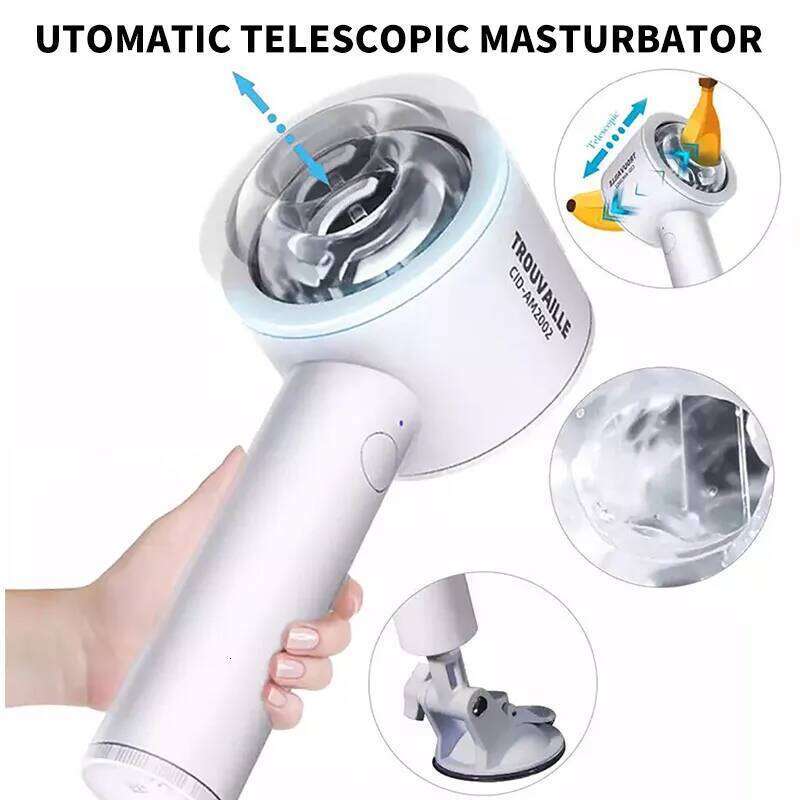 Automatic Telescopic Male Mastubator Blowjob Masturbation Equipment Machine Sex Toys Adult Goods for Men Man Masturbators Cup W260305