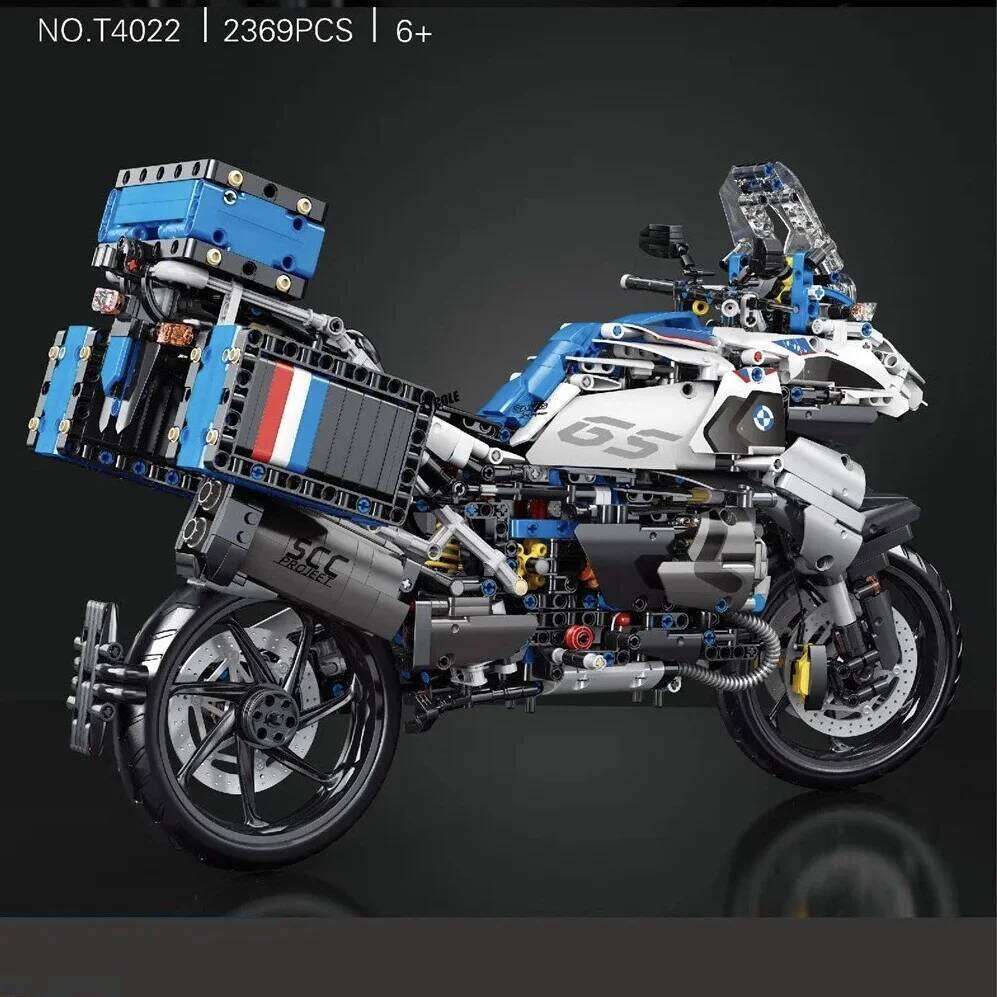 High Tech 1:5 Motorcycle City Sports Rapid Racing Motorbike Locomotive Moc Modular Brick Model Building Block Boy Gift Toy T4022 Z260306