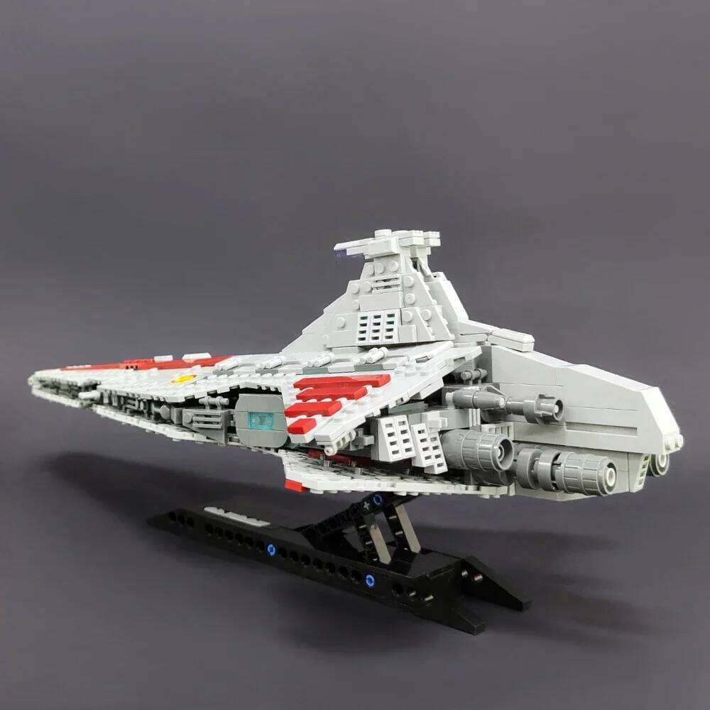 High-tech Moc Venator Attack Cruiser Fighter Destroyer Brick Technical Model Building Star Blocks Space Ship Toys Z260305