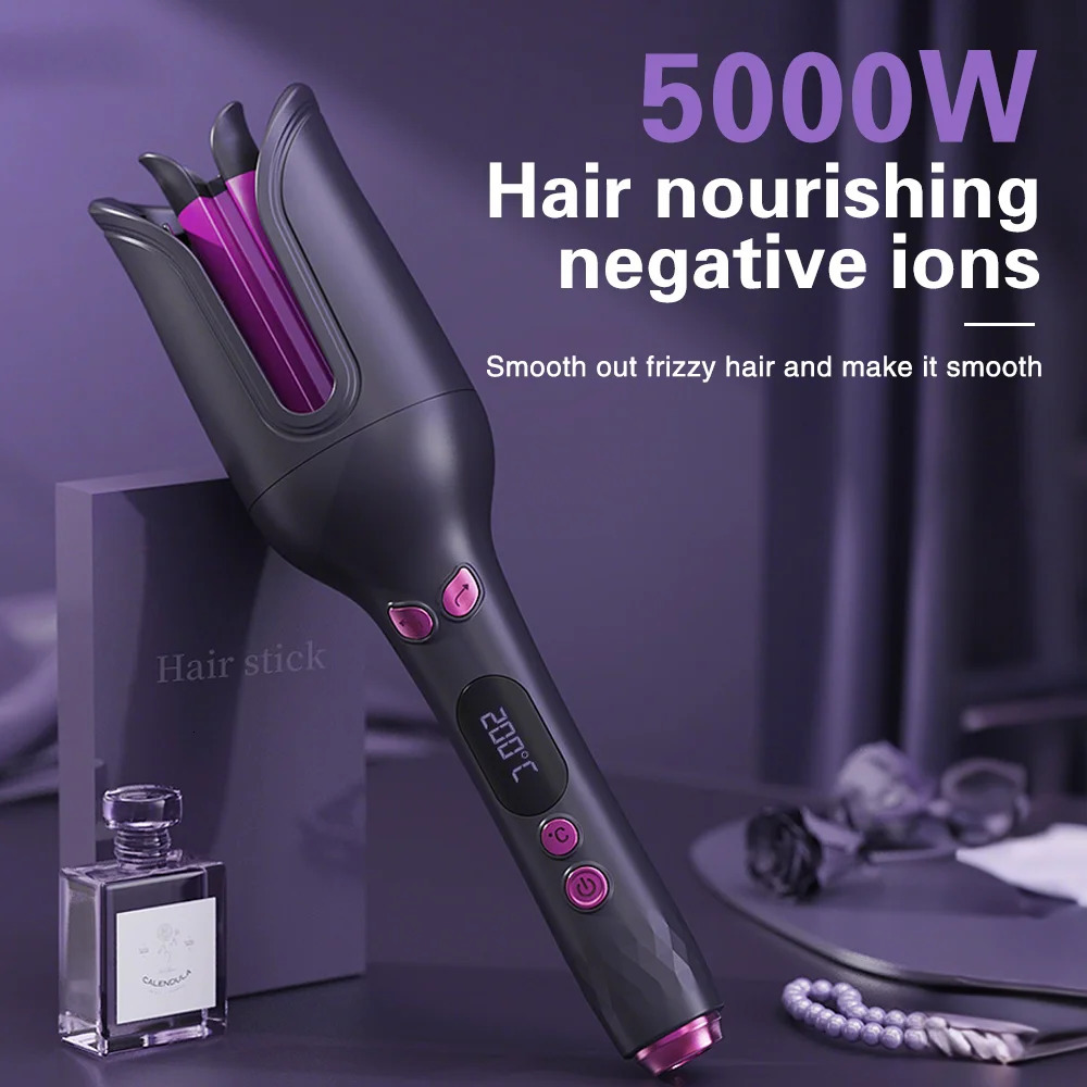 TINSOL 32MM Electric Rotary Curling Iron Automatic Hair Curler Negative Ion Air Rotating Curling Bar Professional Styling Tool 260305
