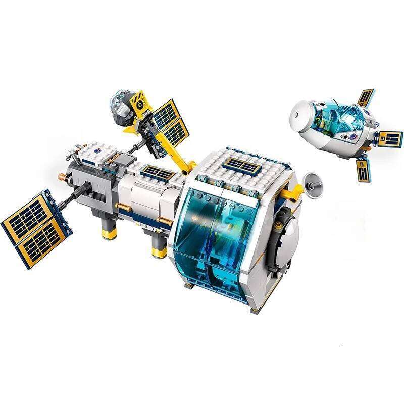Urban series Lunar space Station Building blocks rocket launch Center Space capsule Astronauts Assembling Boy Toys 60349 Z260306