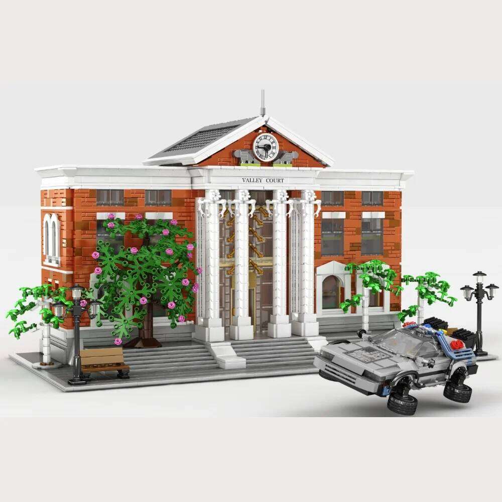 4269PCS Movie Valley Court Building Blocks City Retro Future Courthouse Mall Architecture Modular Model Toy Kit Adults Xmas Gift Z260305