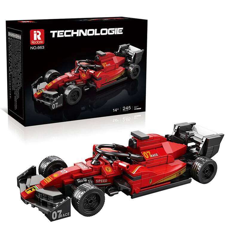 245PCS Formula Racing Car Building Blocks 1:24 Vehicle Model Bricks Desktop Ornaments Children DIY Assembly Toys Holiday Gifts Z260305