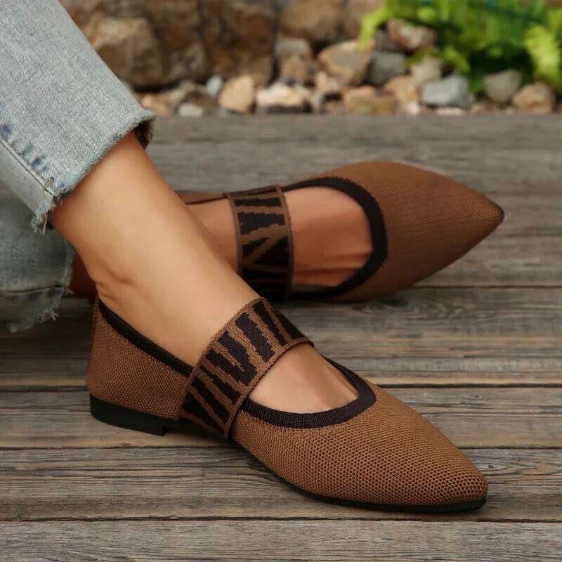 Summer 2025 New Women's Fashion Elastic Band Comfortable Non slip Flat Outdoor Soft soled Casual Shoes