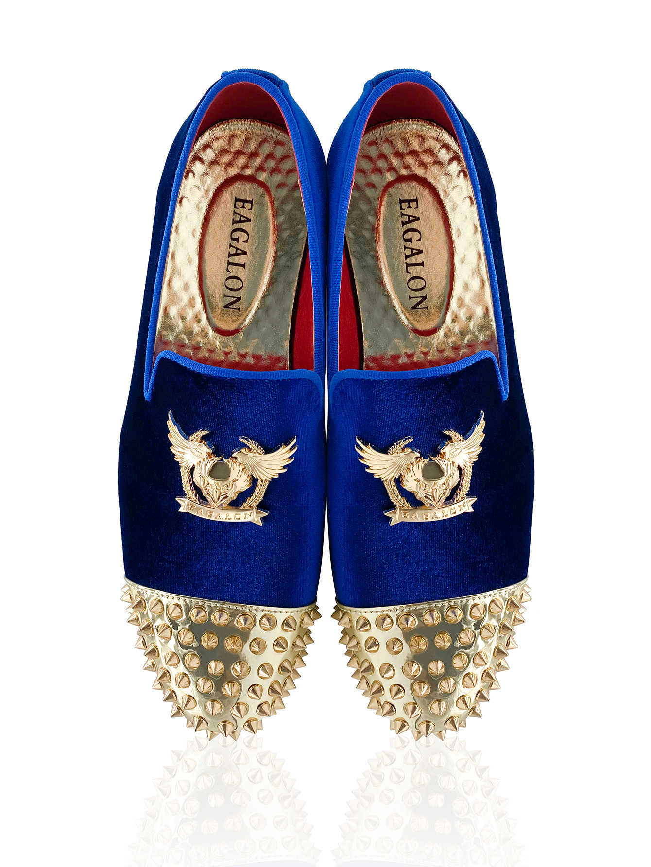 Nxy Brand Diamond-studded Splicing Designer gold Loafers In Loafer Interior Shoes Toe Smooth Upper Business Shoes Waxed Finishing Dress Shoes