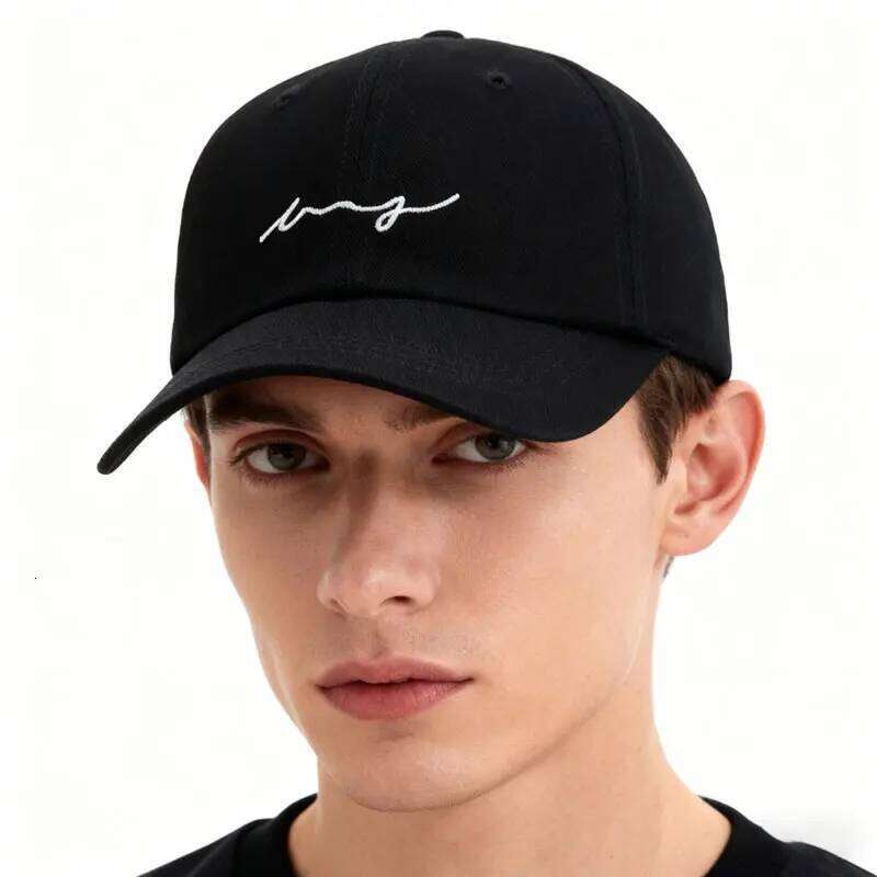 Unisex Embroidered Baseball Cap, Duckbill Hat, Korean Style, Casual, Fashionable, Outdoor, Versatile, Simple Y260304