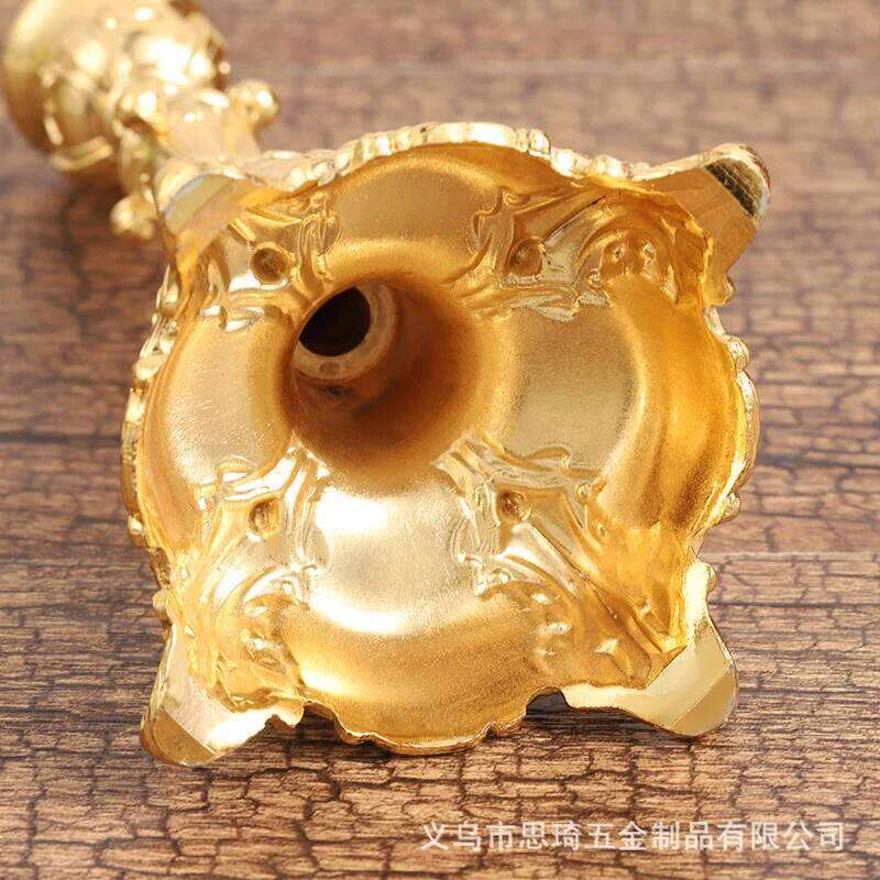 European Retro Zinc Alloy Ornament, Hotel Home Handicraft Candle Holder XJ260305