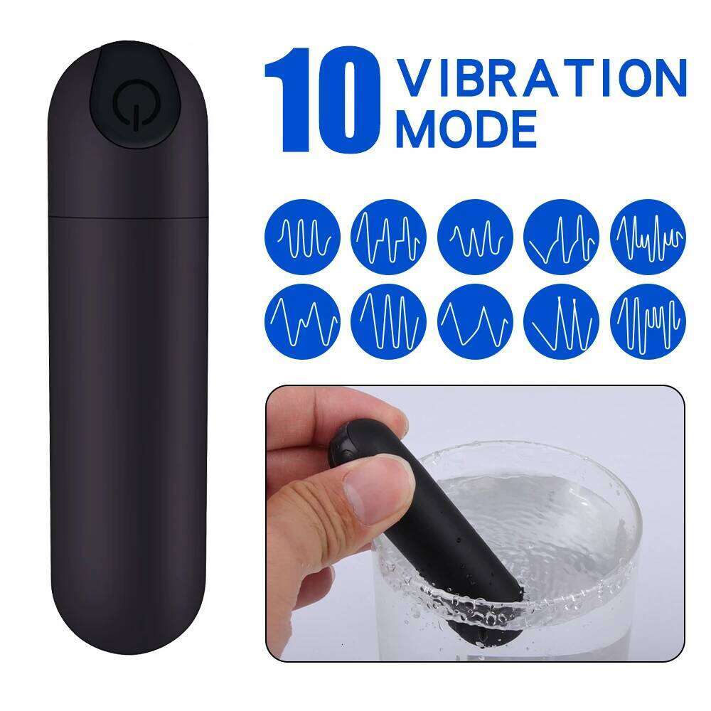 Powerful USB Charge Mini Bullet Vibrator Adult Sex Toys Women Clitoral Stimulator Vaginal G Spot Vibrators Erotic Masturbation W260305