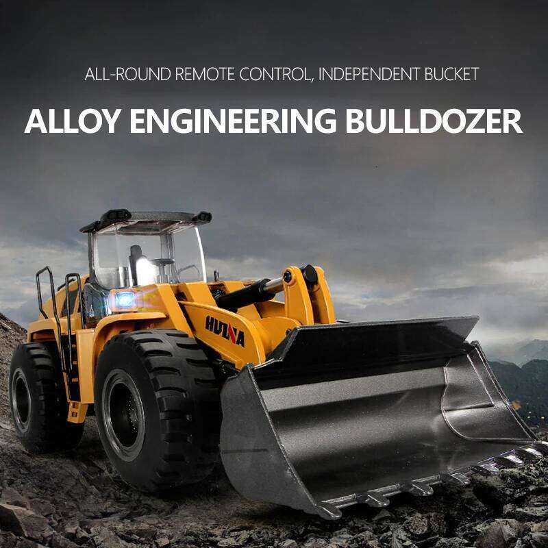 HUINA 1583 1:14 22-Way Semi-Alloy Remote Control Loader And Unloader Engineering Vehicle Bulldozer Forklift Toy C260305