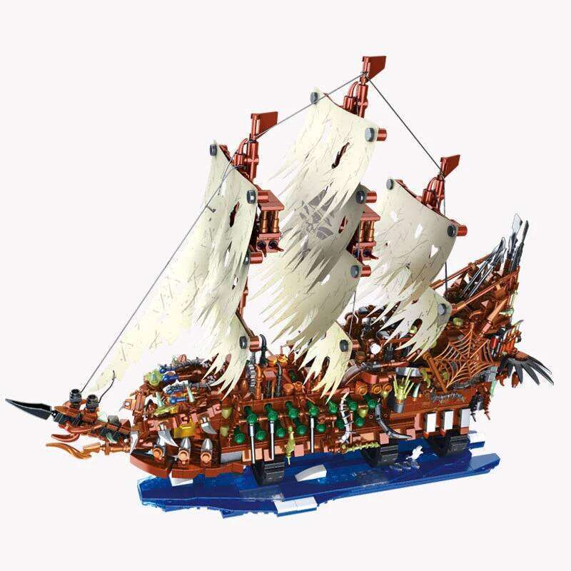 2159PCS MOC Man Flying Dutchman Dutch Shipbuilder Building Block Creative Movie Caribbean Ship Model Bricks Toys Gift for Kid Z260306