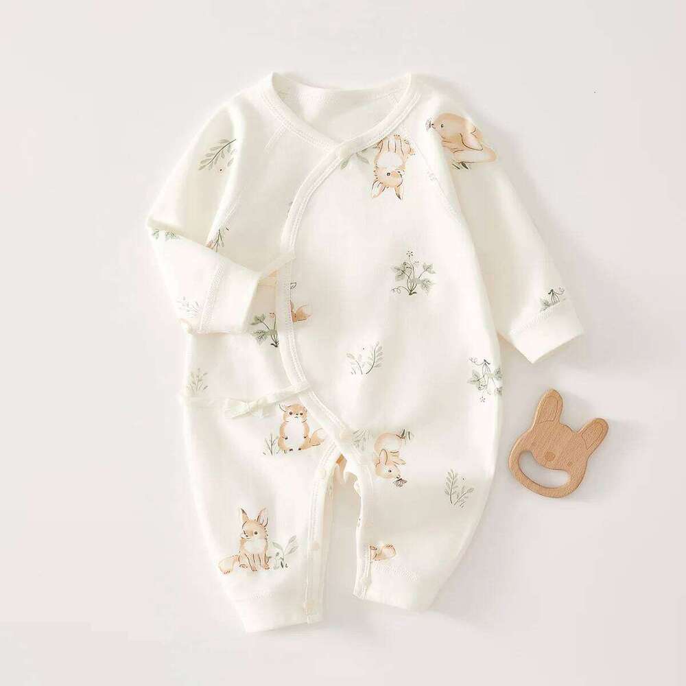AYNIGIELL High-Quality Newborn Four Season Children's Jumpsuit 0-6M Cute Girl Male Baby Clothing Z260306