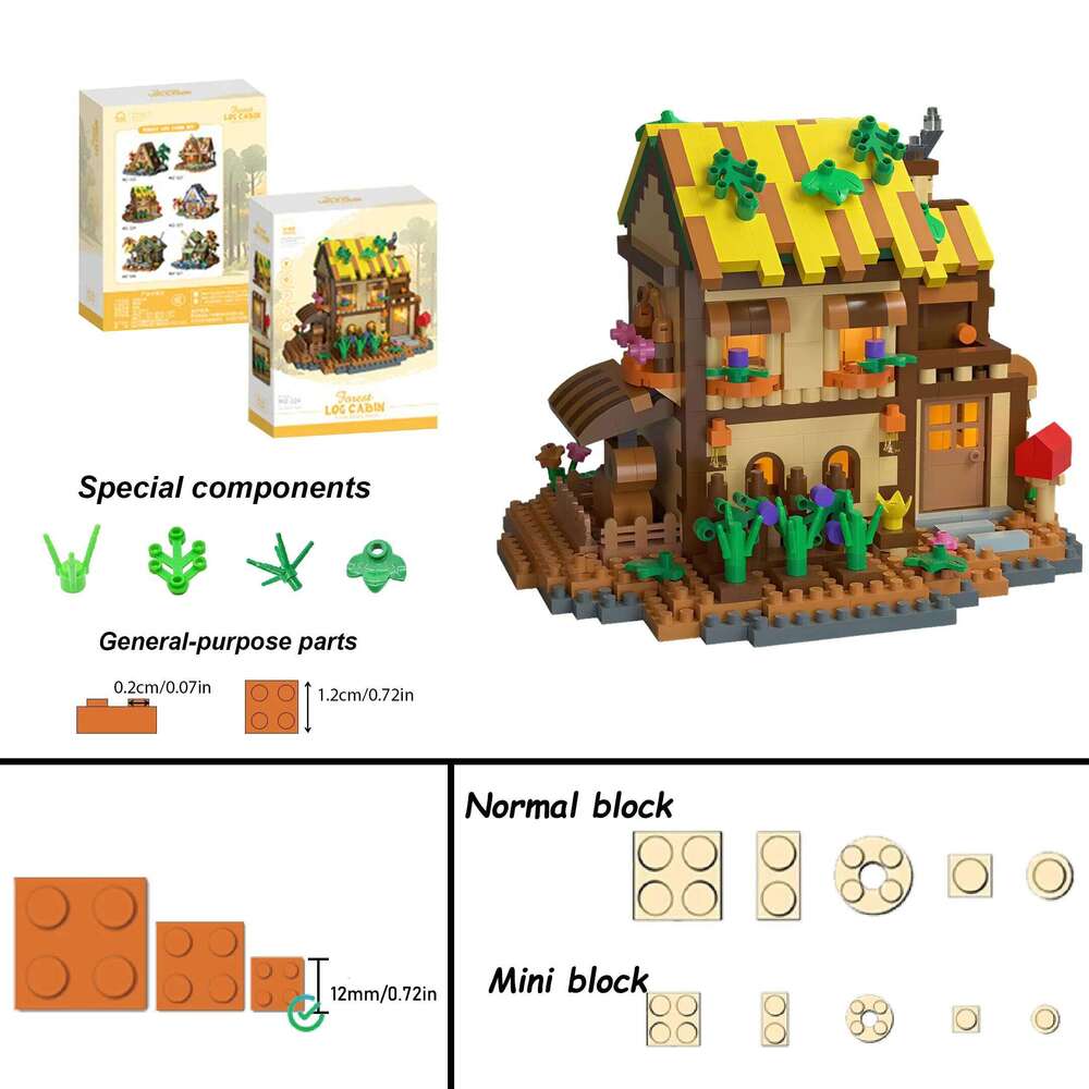 Outdoor-Themed Treehouse Building Blocks - Educational STEM Toy for Garden Landscape Design Lovers Z260305
