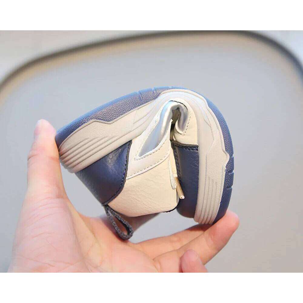 Spring Sport For Children PU Leather Waterproof Kid's Sneakers Anti-slippery Boy's Girl's Running Shoes Casual Footwear 26Y0304