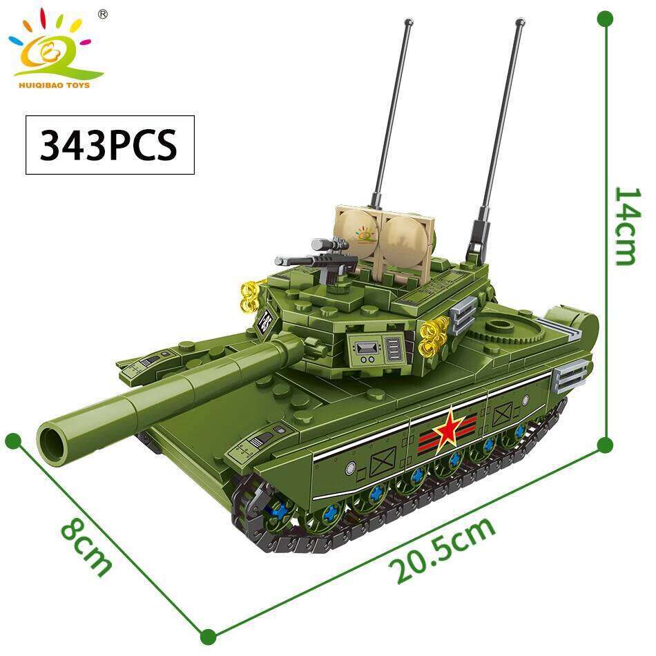 HUIQIBAO Military Ship Aircraft Cruiser Building Blocks Army Tank Truck Model Bricks City Construction Children Toy for Boy Gift Z260306