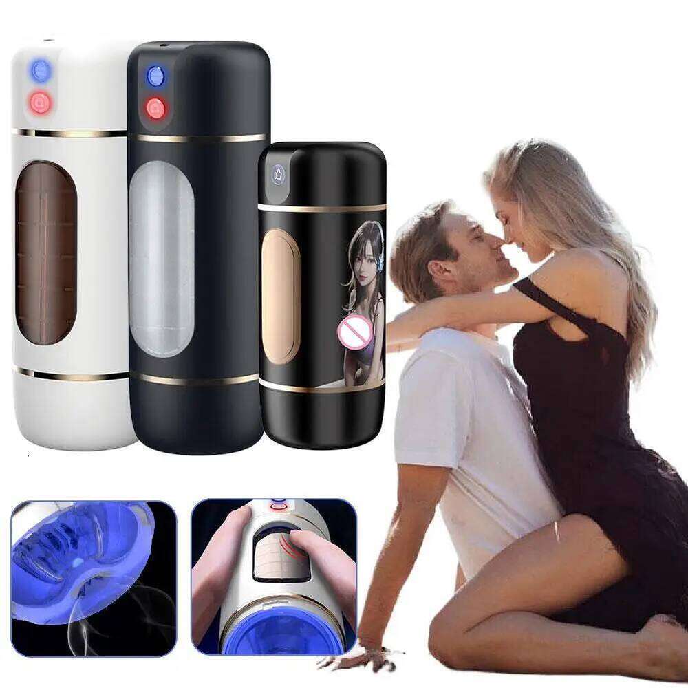 Automatic Telescopic Rotating Male Masturbator Cup Pussy Real Vagina Masturbation Blowjob Adults Machines Sex Toys for Men W260305