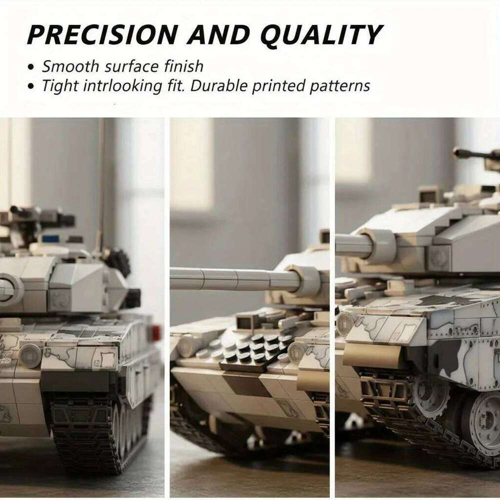 Military Series Building Blocks Model War Leopard 2A7 Heavy Tank Bricks Sets WW2 Creative Toys for Boys Adult Christmas Gifts Z260305